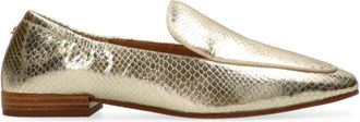 Maruti Ella Goud Leren Instapper - Dames - Loafers - Geel - 38 EU - Leer - Schoenen