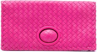 Bottega Veneta Pre-owned Bottega Veneta Nappa Intrecciato Turn Lock Clutch Ladies T81PH8FCK2T4YHBB