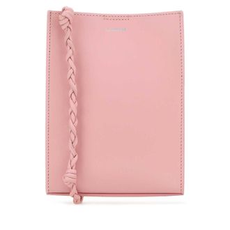 Jil Sander Pink Leather Small Tangle Shoulder Bag