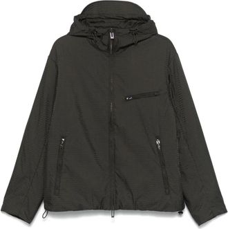 Emporio Armani Groene Gewatteerde Jas met Logomotief - Heren - Zomerjassen - Groen - 3XL - Jassen