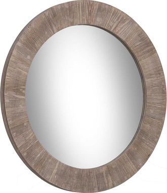 Wanderlust Deco Espejo De Madera Marr&oacute;n D80x4 Cm
