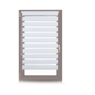 Relaxdays Relaxdays - 4 Estores Dobles De Sujeci&oacute;n Fija, Sin Perforaciones De Tela Blanco 76x156 Cm, Blanco