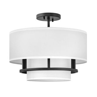 Netlighting Graham 3 Light Cylindrical Ceiling Light Black