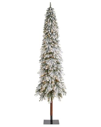 Nearly Natural 9Ft. Flocked Grand Alpine Artificial Christmas Tree