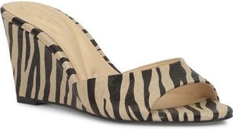 Jessica Simpson Bolir Wedge Slide Sandal in Bone Multi at Nordstrom, Size 6.5