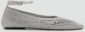 Mango Ballerine crochet cavigliera argento - Donna - 35 - MANGO