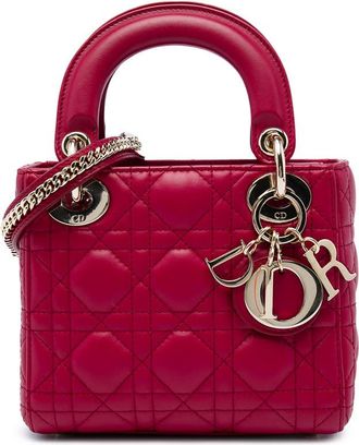 Dior Pre-owned Dior Mini Lambskin Cannage Lady Satchel Ladies MMRV8FSWTZUZUPKA