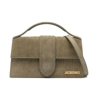 Jacquemus Handbags, female, Green, ONE SIZE, Le Grand Bambino Leather Handbag