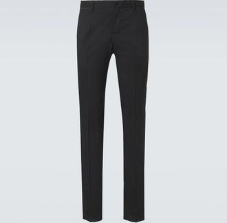 Dolce & Gabbana Wool and silk-blend tuxedo pants