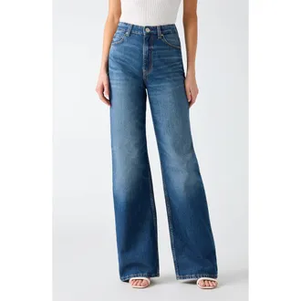 Guess Wide Leg Jeans in Blue at Nordstrom, Size 25 X 32