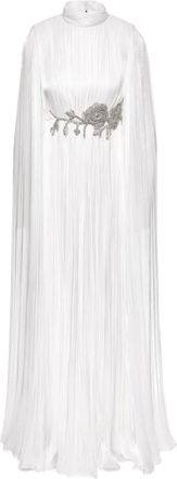Ana Radu Abito lungo plissettato - Bianco