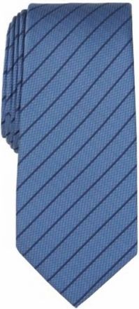 Alfani Mens Linden Stripe Tie In Navy