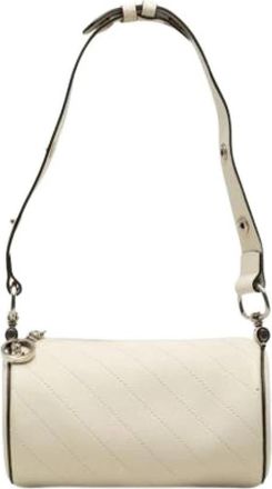Gucci Pre-owned Vintage Schoudertas - Dames - Vintage Schoudertas - Wit - ONE Size - Leer - Vintage