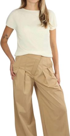 Vince Womens Directional Pleated Top In Porcelain
