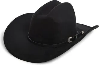 Treasure & Bond Baby Buckle Western Cowboy Hat in Black at Nordstrom