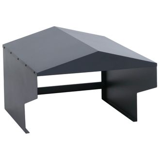 Hhg [nunca Usado] Garaje Para Robot Cortac&eacute;sped Hhg-809, Cubierta Para Robot Cortac&eacute;sped, Refugio Para Cortac&eacute;sped, Metal 42 X 57 X 70 Cm, Antracita