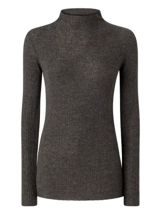 Pinko ribbed high-neck sweater - Brown
