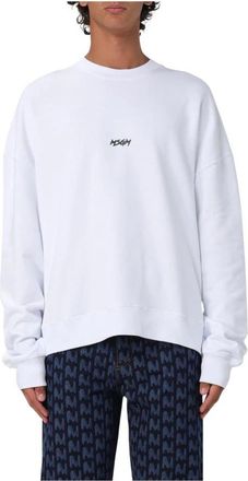 Msgm Sweatshirt met ronde hals - Heren - Sweatshirts - Wit - XL - Katoen - Hoodies & sweatvesten
