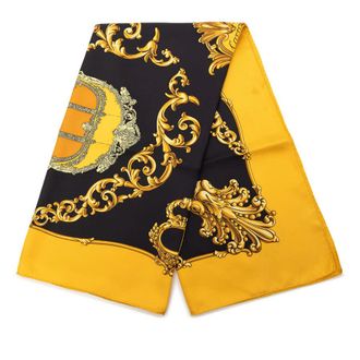 Herm&egrave;s Pre-owned Hermes Carrosses d Or Silk Scarf Ladies 382HO23OXYP4HVD6