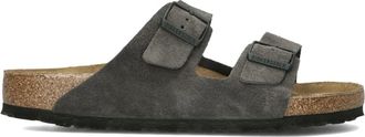 Birkenstock Heren, Schoenen, Grijs, Maat: 43 EU Linnen