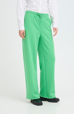 Ichi Ihkate Wide Leg Sweatpants in Kelly Green at Nordstrom, Size Xx-Large