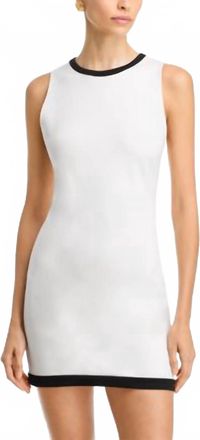 Alice & Olivia Wynell Mini Dress In Off White