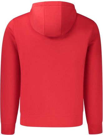 Napapijri Cotton-Blend Hoodie Sweatshirt - Red