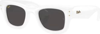 Ray-Ban Wayfarer Puffer - unisex - Zonnebrillen - Wit - 47 MM - Nylon - Accessoires