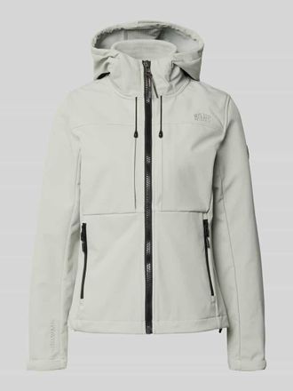 Superdry Trekker Jacke mit Kapuze und Label-Patch in Schilf, Gr&ouml;&szlig;e XXL