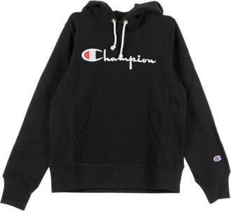 Champion Hooded Sweatshirt - Dames - Hoodies - Zwart - S - Katoen - Hoodies & sweatvesten
