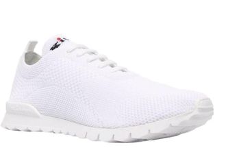 Kiton Mesh-Panelled Sneaker - White