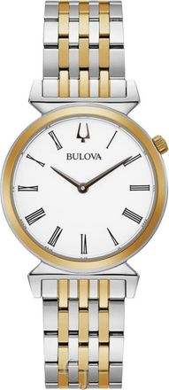 Bulova Regatta Quartz White Dial Ladies Watch 98L264