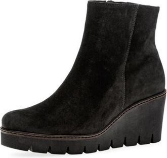 Gabor 74.780 Wedge Bootie in Black at Nordstrom, Size 6.5Us