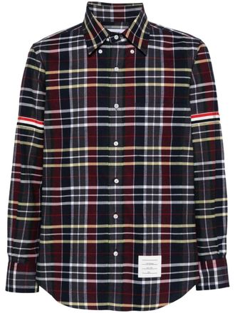 Thom Browne Camicia a quadri - Blu