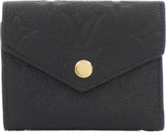 Louis Vuitton Monogram Empreinte Black Leather Wallet (Tri-Fold) (Pre-Owned)
