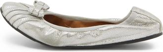 Ferragamo Vara Bow ballet flats - women - Leather/Suede/Leather - 38 - Grey