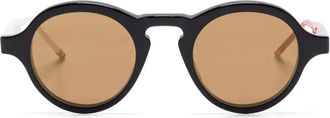 Thom Browne Occhiali da sole tondi - Nero