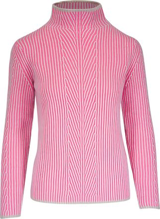 Kinross Cashmere Maglione con scollo a imbuto - Rosa