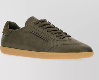 Ermenegildo Zegna leather lace-up sneakers