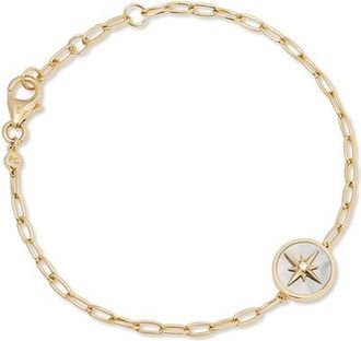 Astley Clarke Gold Polaris Mother of Pearl Locket Bracelet at Nordstrom