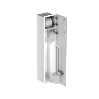OEM Compartimento Y Contenedor De Inodoro Empotrado Mcj Con Bisagra En El Lado Derecho, Blanco Brillante, 825x179x155 Mm