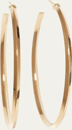 Lana Jewelry 45mm 14K Gold Thin Pointed Royale Hoops