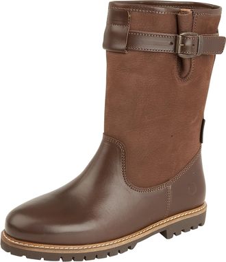Northwest Territory Womens Boots Leather Country Weatherproof Casual Outdoor Shoes Rubber Block Heel Sole (Brown, UK Footwear Size System, Adult, Women, Numeric, Medium, 
