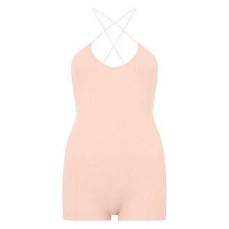 Red Valentino Playsuits, female, Pink, Size: S Short Jumpsuit