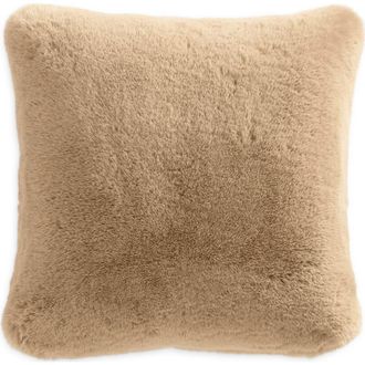 Sunday Citizen Faux Fur Accent Pillow in Tan at Nordstrom