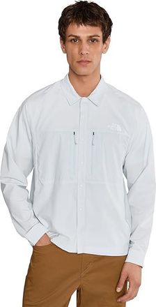 The North Face Trail Lightrangetm Long Sleeve Shirt Mens Clothing Pearl Stone : 2XL, Polyester