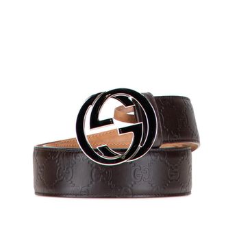 Gucci Pre-owned Gucci Guccissima Interlocking G Belt Ladies 30GBA2OC2SZ2GLPV