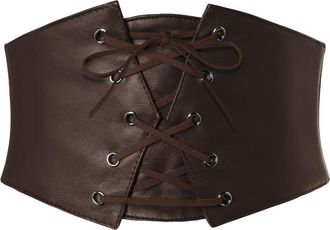 Grace Karin Womens Elastic Stretch Corset Waist Cincher Belt, Coffee Leather, XXL