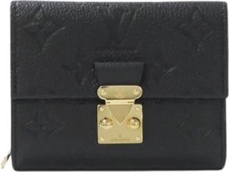Louis Vuitton Pre-owned Bi-fold Portemonnee - Dames - Vintage Accessoires - Zwart - ONE Size - Leer - Vintage