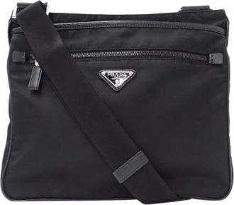 Prada Pre-owned Nylon Shoulder Bag - unisex - Vintage Schoudertas - Zwart - ONE Size - Nylon - Vintage